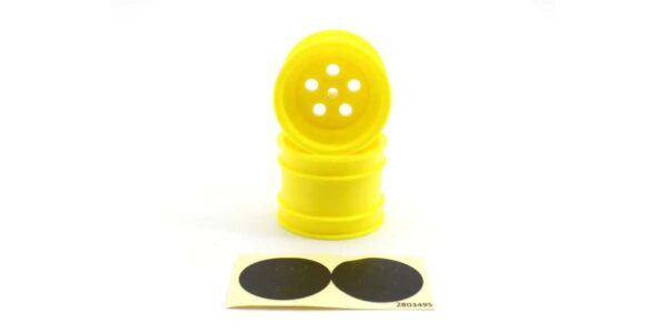 Jantes Arrière Jaunes 1.7 Inches (2) Kyosho Tomahawk