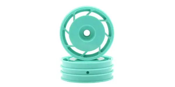 Kyosho 1:10 Ultima Front Wheels 8d 50mm (2) - Peppermint Green