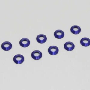 Rondelles Bombees Kyosho 3x6mm (10) Bleues