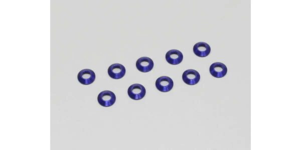 Rondelles Bombees Kyosho 3x6mm (10) Bleues