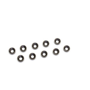 Rondelles Incurvées 3mm. (10) Gun Metal