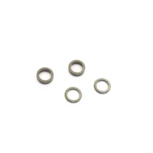 Aluminum metal spaces 5x7x1mm (2) - Gun Metal