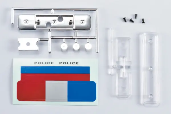 Killerbody Police Roof Warning Light W/O Led for 1/10