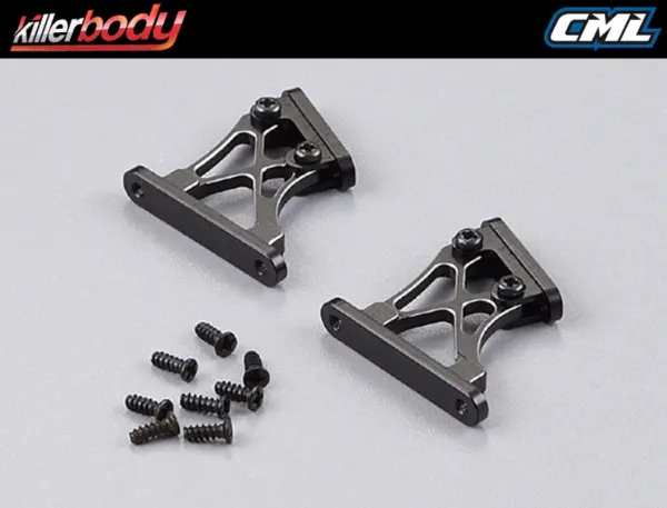 Killerbody Rear Wing Mount - Low 1/7 (Cnc Aluminum)