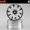 Killerbody Wheel 3mm Offset Chrome 10-Spoke 1/10 Tc (4) - Image 2