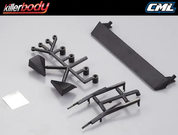 Killerbody Black Plastic Parts (Lancia Delta Hf Integrale)