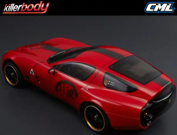 Killerbody Alfa Romeo Tz3 Corsa 190mm Clear Body