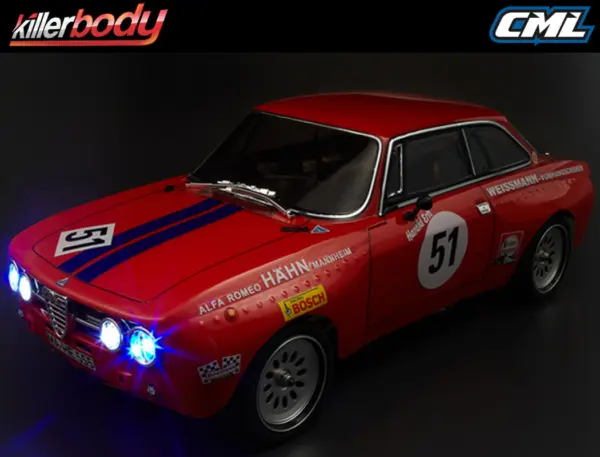 Killerbody Alfa Romeo 2000 Gtam 190mm Clear Body – view 5