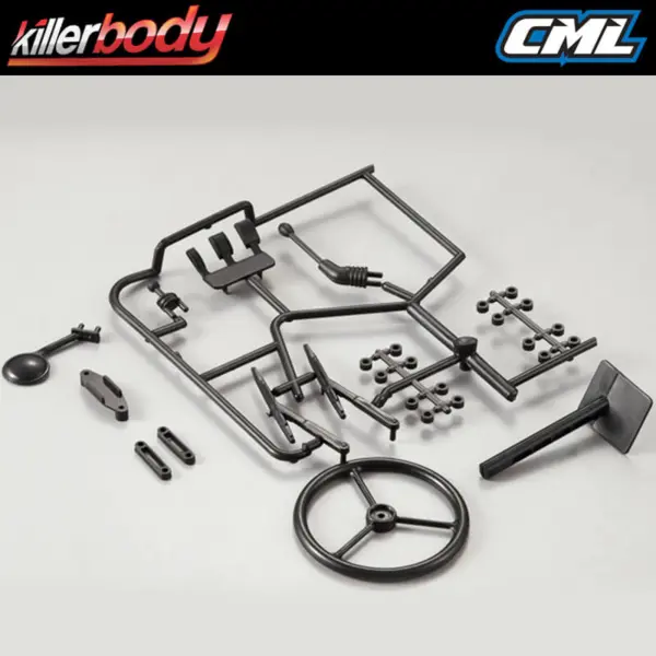 Killerbody Black Plastic Parts for Warrior Body