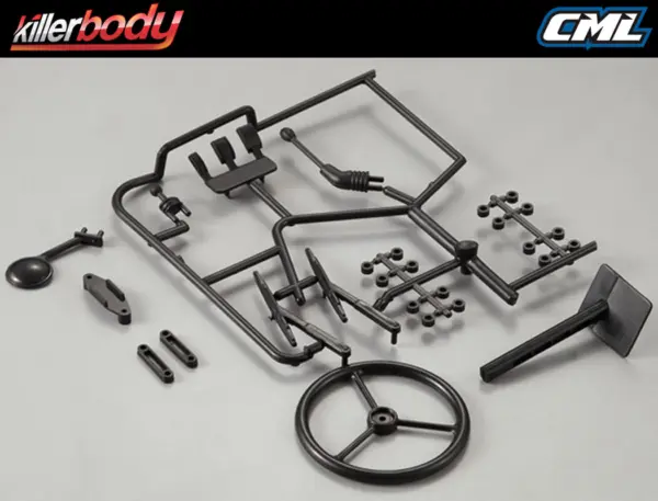 Killerbody Black Plastic Parts for Warrior Body