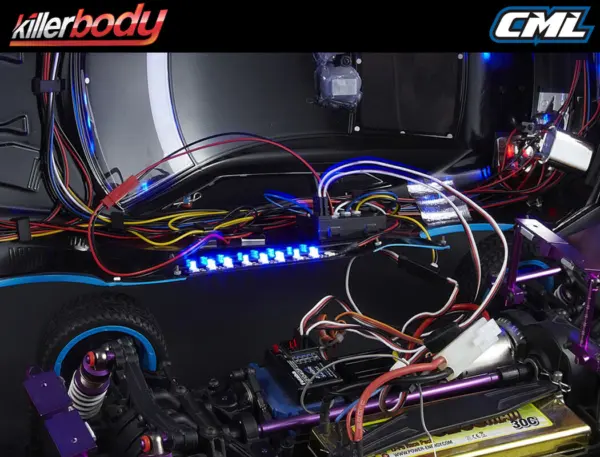 Killerbody Chassis Light W/SMD Led Unit Set (18 Red Leds)