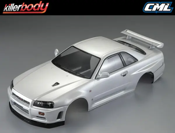 Killerbody Nissan Skyline R34 195mm Finished Body-White