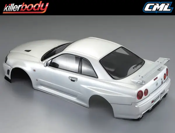 Killerbody Nissan Skyline R34 195mm Finished Body-White