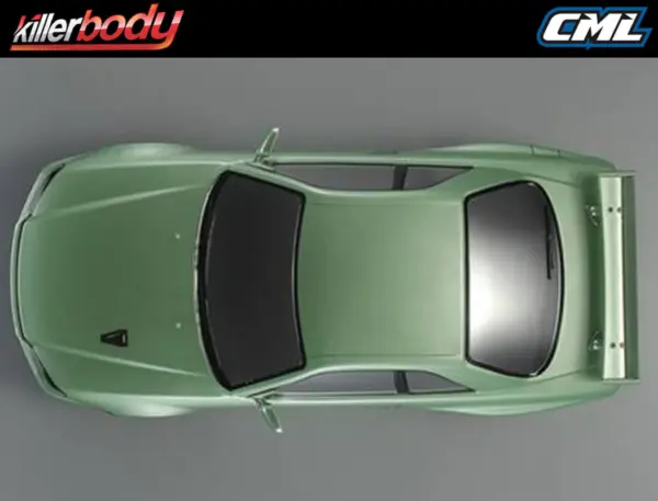 Killerbody Nissan Skyline R34 195mm Finished Body-Green