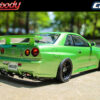 Killerbody Nissan Skyline R34 195mm Finished Body-Green - Image 7