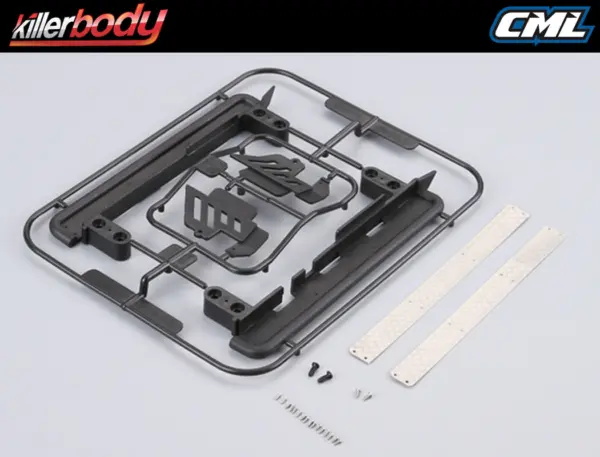 Killerbody R & L Pedal W/Antiskid Plate Stainless Steel & Plastic