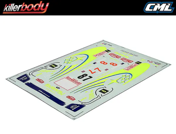 Killerbody Subaru Impreza WRC 2007 Racing Decal Sheet