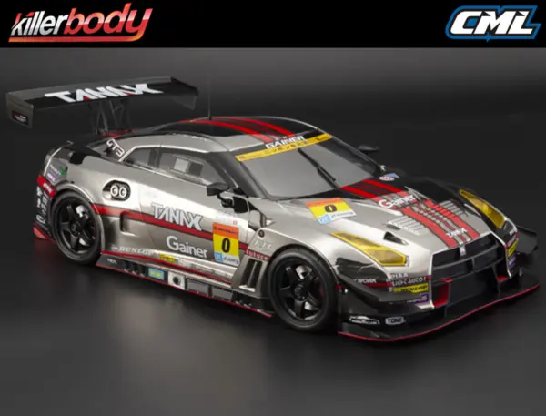 Killerbody Gainer Tanax Gt-R Nismo R35 Clear Body 1/10th
