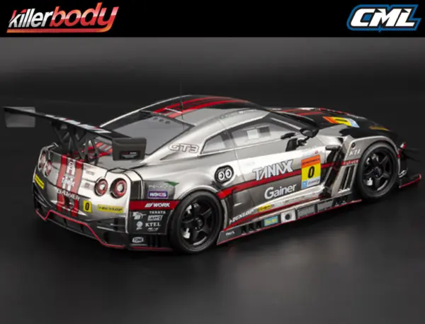 Killerbody Gainer Tanax Gt-R Nismo R35 Clear Body 1/10th