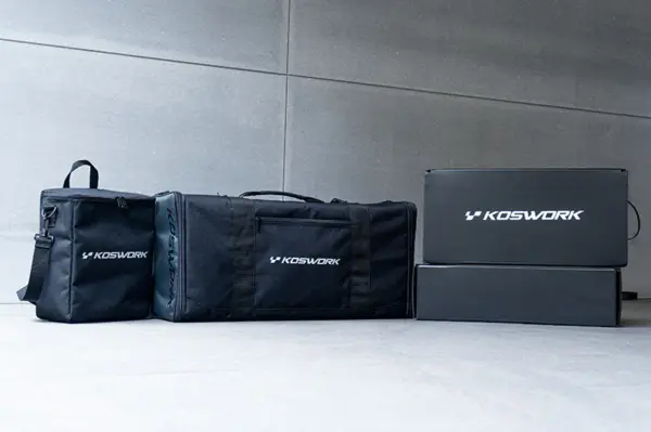 Koswork 1/10 Racing Bag (W/Radio Bag & 2 Car Cases) (65x26x31cm)