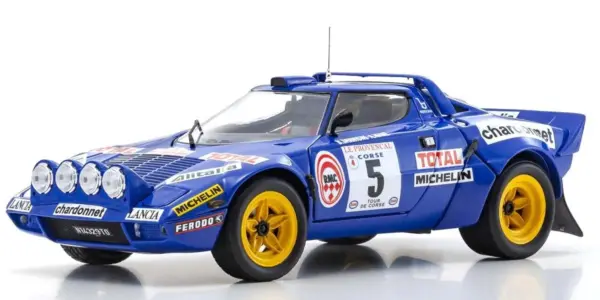 Kyosho 1:18 Lancia Stratos Hf b.darniche Tour De Corse 1976 nr.5
