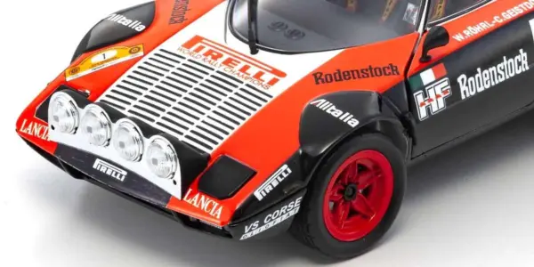 Kyosho 1:18 Lancia Stratos Hf Pirelli w.rohrl Hunsruck 1978 nr.1