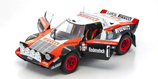Kyosho 1:18 Lancia Stratos Hf Pirelli w.rohrl Hunsruck 1978 nr.1