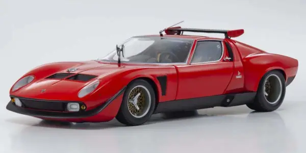 Kyosho 1:18 Lamborghini Miura Sv 1970 Red-Black