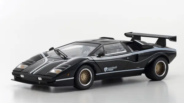 Kyosho 1:18 Lamborghini Countach Lp500r Black-White