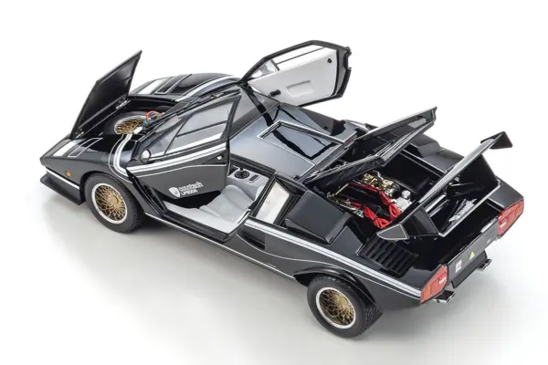 Kyosho 1:18 Lamborghini Countach Lp500r Black-White