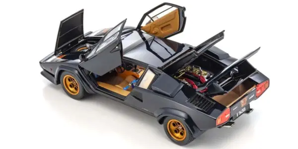Kyosho 1:18 Lamborghini Countach Lp500s Walter Wolf 1982 Dark Blue