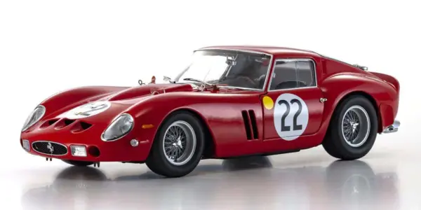 Kyosho 1:18 Ferrari 250 GTO 3rd Over All LM 1962 NR.22 Blaton/Last