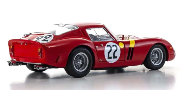 Kyosho 1:18 Ferrari 250 GTO 3rd Over All LM 1962 NR.22 Blaton/Last