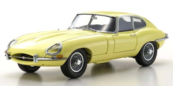 Kyosho 1:18 Jaguar Type-E 3.8l Coupe Mk1 1961 Pale Primose