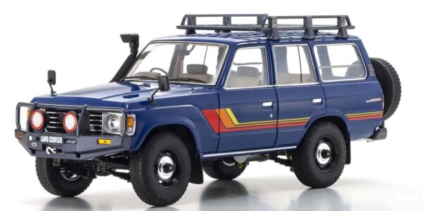 Kyosho 1:18 Toyota Land Cruiser 60 1980 Bleu