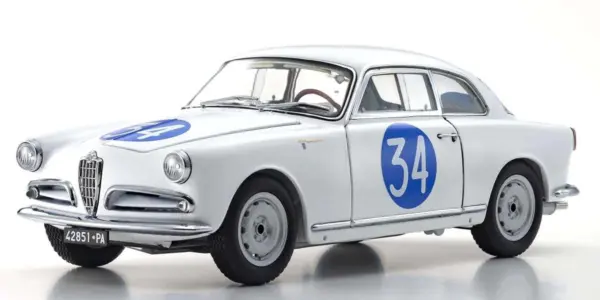 Kyosho 1:18 Alfa Romeo Giuletta Sv Targa Florio 1960 nr.34