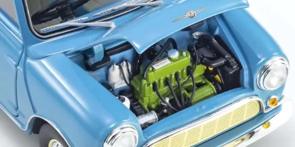 Kyosho 1:18 Morris Mini Minor Clipper Blue