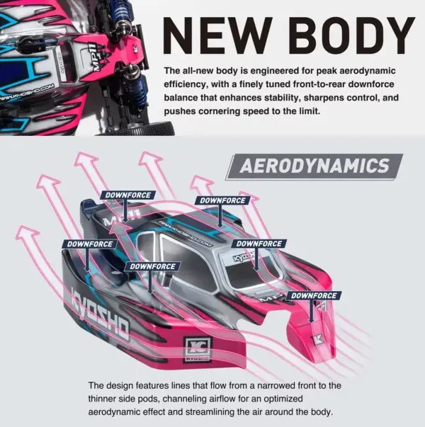 Kyosho Inferno MP11 1:8 4WD RC Nitro Buggy Kit - Bundle wheels, engine & servo package