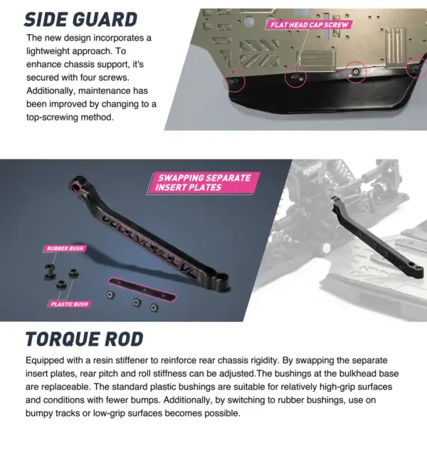 Kyosho Inferno MP11 1:8 4WD RC Nitro Buggy Kit - Bundle wheels, engine & servo package