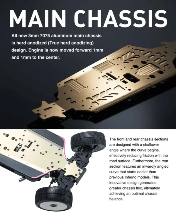 Kyosho Inferno MP11 1:8 4WD RC Nitro Buggy Kit - Bundle wheels, engine & servo package