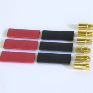 Connectors 6mm Gold Males (3) / Females (3)