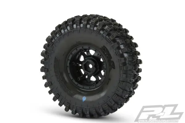 Proline Hyrax 1.9" G8 Tyres on Impulse BLK/Silv B/Lock Wheels