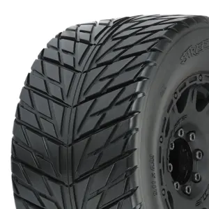Proline Street Fighter 3.8" Belted Tires Mounted on Raid Black Wheels 8x32 Hex 17mm