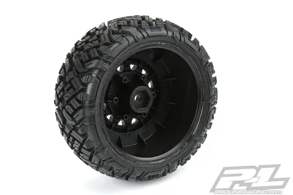 Proline Icon Sc 2.2/3.0" M2 Tyres on Raid 6x30 Black Wheel