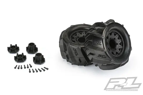 Proline Dumont 2.8" Sand Tyres Raid BLK 6x30 R/Hex 12mm Wheel