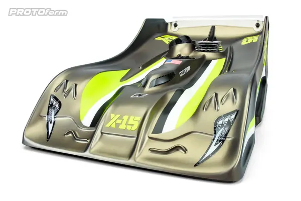 Protoform X15 Body for 1/8th on Road - Pro-Lite Weight