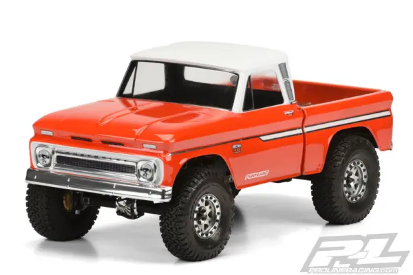 Proline 1966 Chevrolet C-10 Clear Body (Cab+bed) Scx10 313