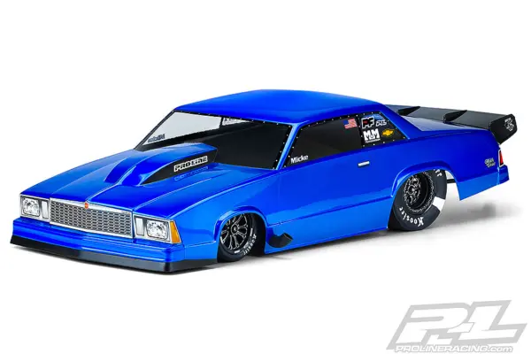 Proline Chevrolet Malibu Clear Drag Car Body for Slash/Dr10