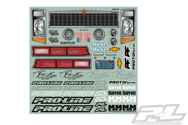 Proline Chevrolet Malibu Clear Drag Car Body for Slash/Dr10