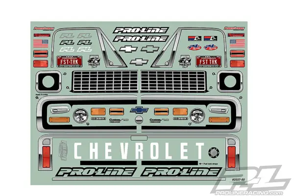 Proline 1972 Chevy C-10 Clear Drag Body for 2wd Drag Truck